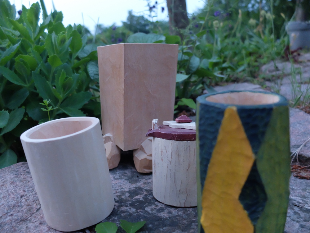Wooden jar example