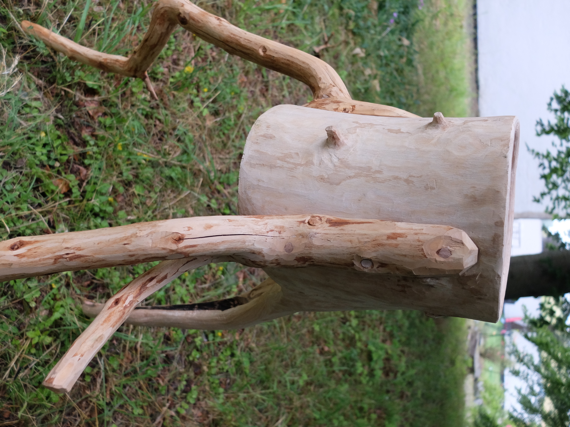 Detailjbild träkruka