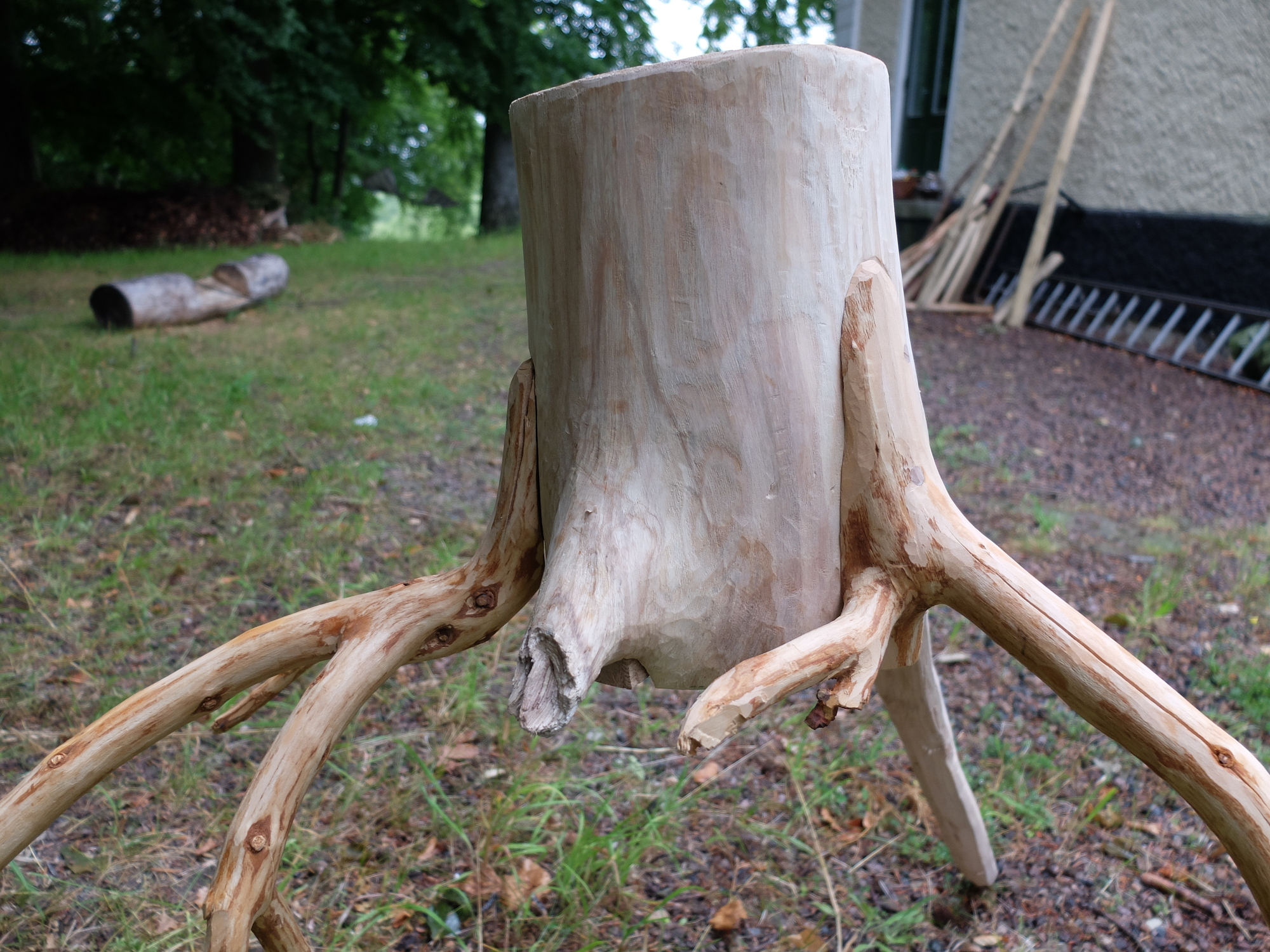 Detailjbild träkruka